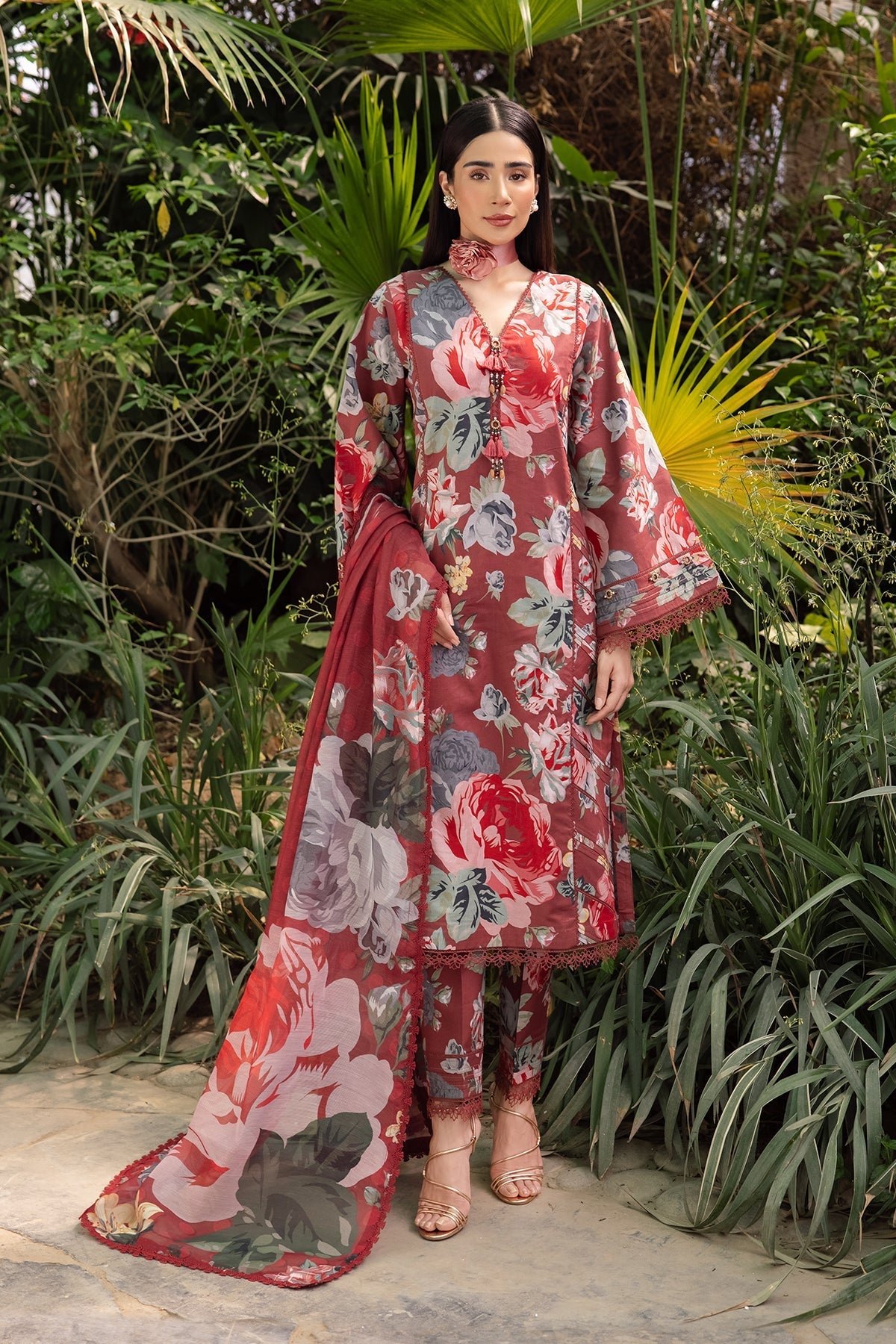 Alizeh | Sheen Lawn Prints 24 | PETUNIA - Pakistani Clothes - Hoorain Designer Wear