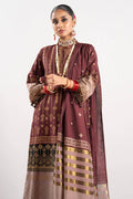 Alkaram | Festive Collection | FC - W - 24I - 23 - 3 - Maroon Red - Pakistani Clothes - Hoorain Designer Wear