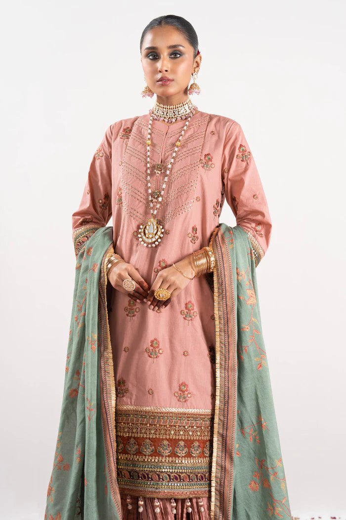 Alkaram | Festive Collection | FC - W - 26J - 23 - 3 - KASHMIRI PINK - Pakistani Clothes - Hoorain Designer Wear