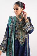 Alkaram | Festive Collection | FC - W - 29K - 23 - 3 - Dark Blue - Pakistani Clothes - Hoorain Designer Wear