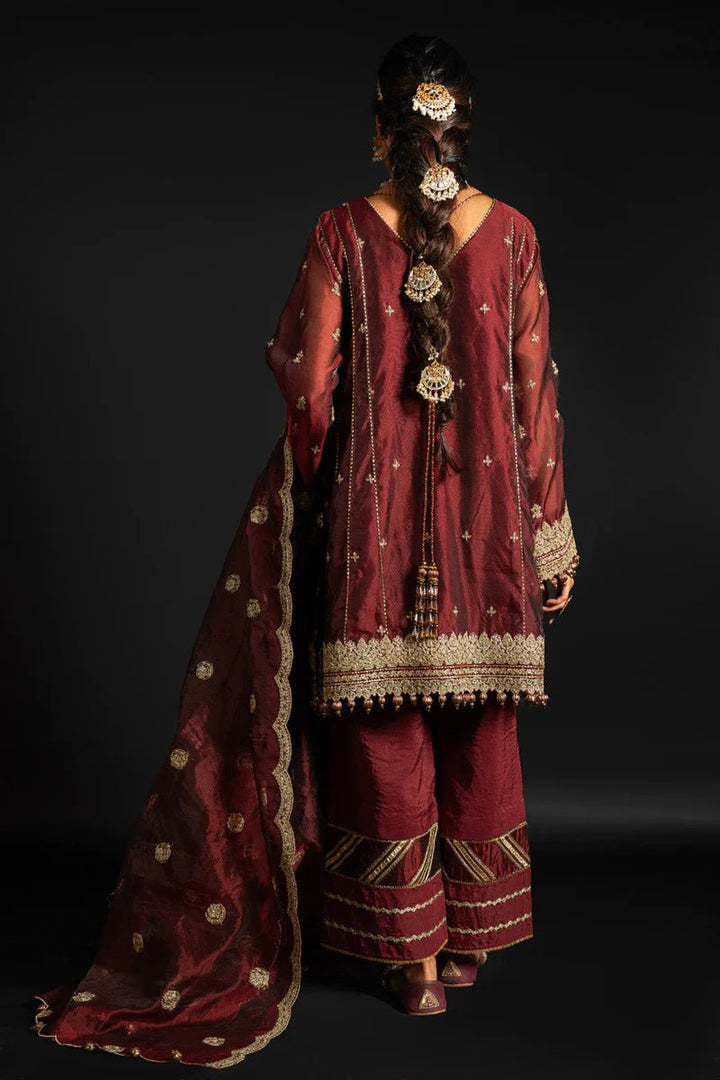 Alkaram | Heavy Formals 24 | HF - 02 - 24 - Maroon - Pakistani Clothes - Hoorain Designer Wear