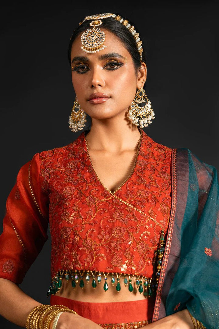 Alkaram | Heavy Formals 24 | HF - 04 - 24 - Rust - Pakistani Clothes - Hoorain Designer Wear