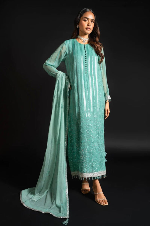 Alkaram | Heavy Formals 24 | HF - 09 - 24 - Green - Pakistani Clothes - Hoorain Designer Wear