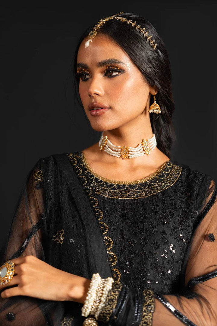 Alkaram | Heavy Formals 24 | HF - 10 - 24 - Black - Pakistani Clothes - Hoorain Designer Wear