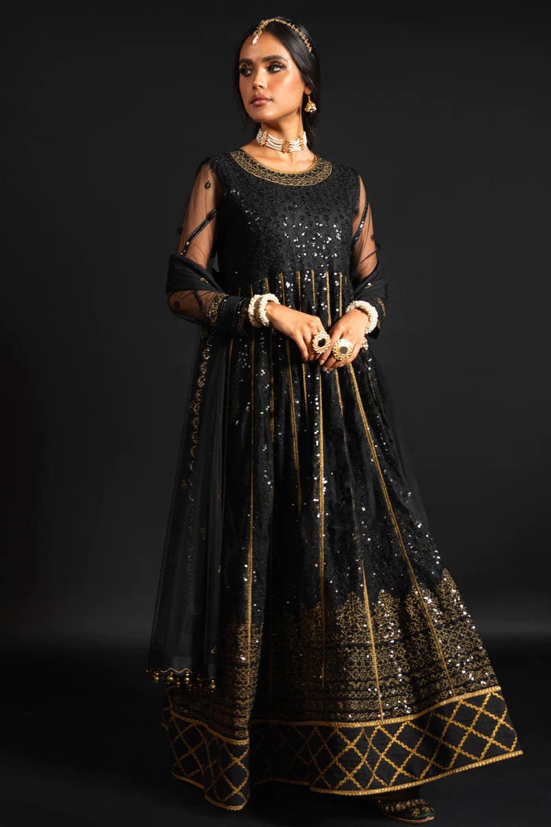 Alkaram | Heavy Formals 24 | HF - 10 - 24 - Black - Pakistani Clothes - Hoorain Designer Wear