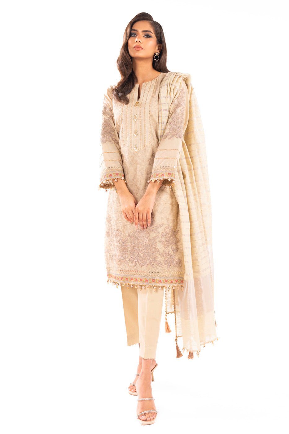 Alkaram | Luxury Lawn 24 | EC - 04 - 24 - Pakistani Clothes - Hoorain Designer Wear