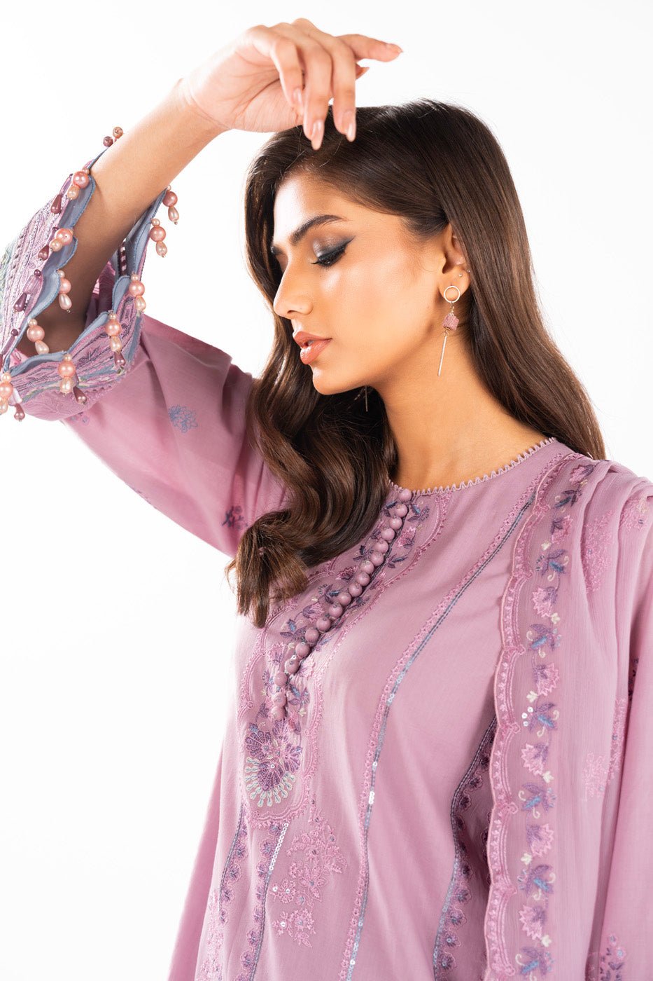 Alkaram | Luxury Lawn 24 | EC - 05 - 24 - Pakistani Clothes - Hoorain Designer Wear