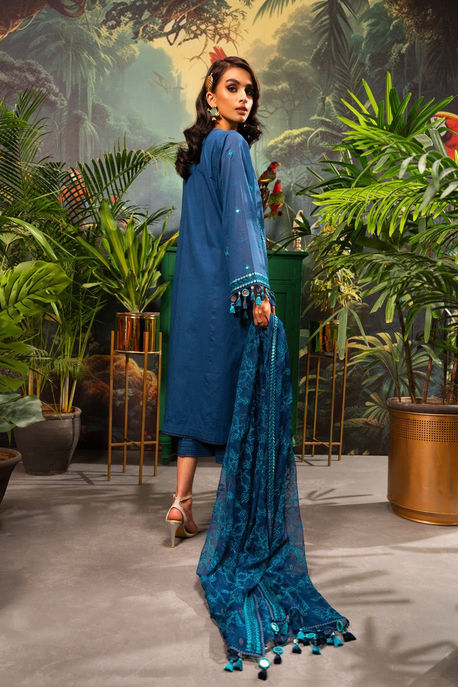 Alkaram | Luxury Lawn 24 | EC - 07 - 24 - Pakistani Clothes - Hoorain Designer Wear