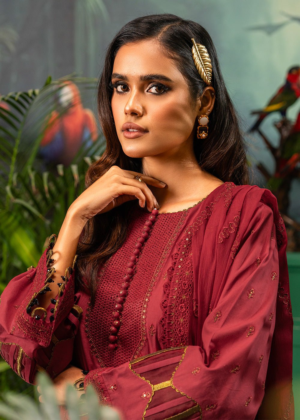 Alkaram | Luxury Lawn 24 | EC - 12 - 24 - Pakistani Clothes - Hoorain Designer Wear