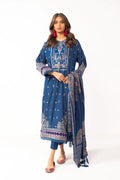 Alkaram | Shawl Collection | Navy - Pakistani Clothes - Hoorain Designer Wear