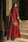 Alkaram | Spring Summer Festive 24 | Embroidered Cambric Red - Pakistani Clothes - Hoorain Designer Wear