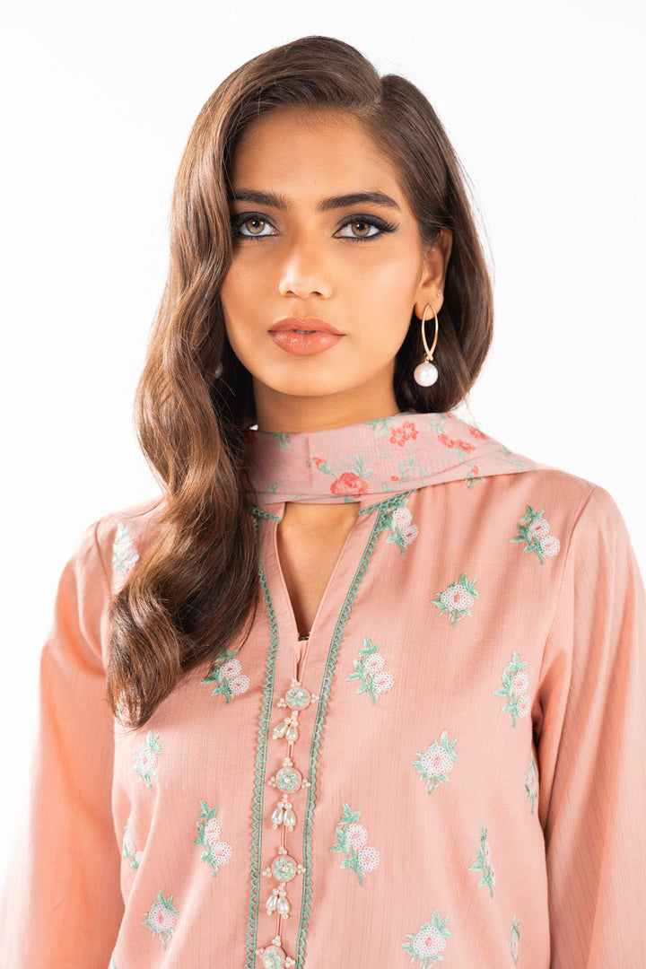 Alkaram | Luxury Lawn 24 | EC-19-24 - Hoorain Designer Wear - Pakistani Ladies Branded Stitched Clothes in United Kingdom, United states, CA and Australia