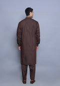 Pakistani Menswear | Amir Adnan - Basic Poly Viscose Wren Classic Fit Embroidered Suit - Pakistani Clothes for women, in United Kingdom and United States