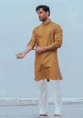 Pakistani Menswear | Amir Adnan - Basic Cotton Dijon Slim Fit Kurta - Pakistani Clothes for women, in United Kingdom and United States