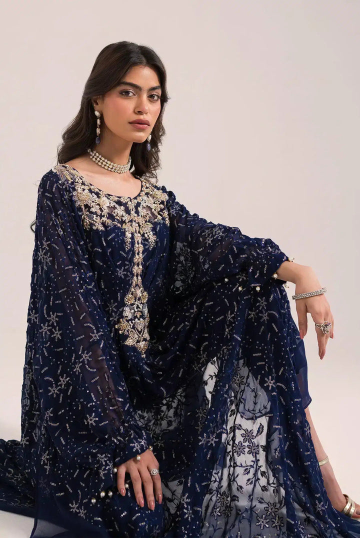 Ammara Khan | Kaftans 23 | KAFTAN GLAMOUR (D - 08) - Pakistani Clothes - Hoorain Designer Wear