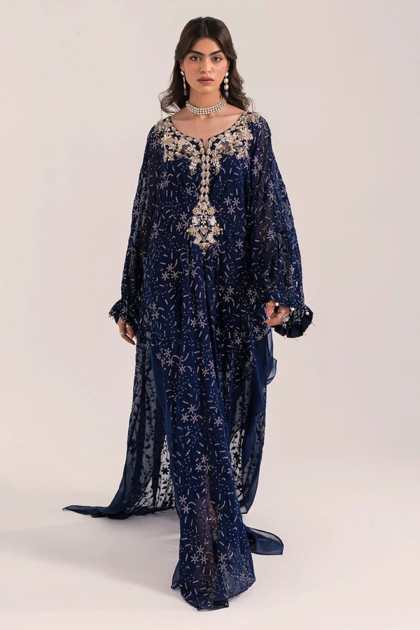 Ammara Khan | Kaftans 23 | KAFTAN GLAMOUR (D - 08) - Pakistani Clothes - Hoorain Designer Wear