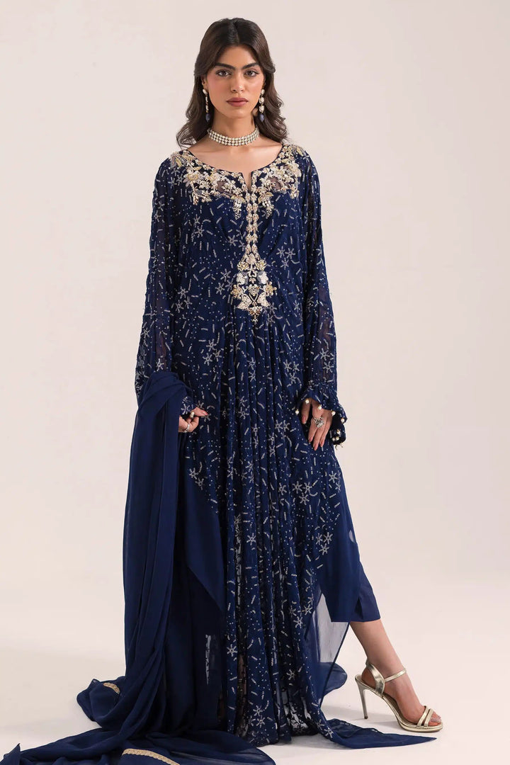 Ammara Khan | Kaftans 23 | KAFTAN GLAMOUR (D - 08) - Pakistani Clothes - Hoorain Designer Wear