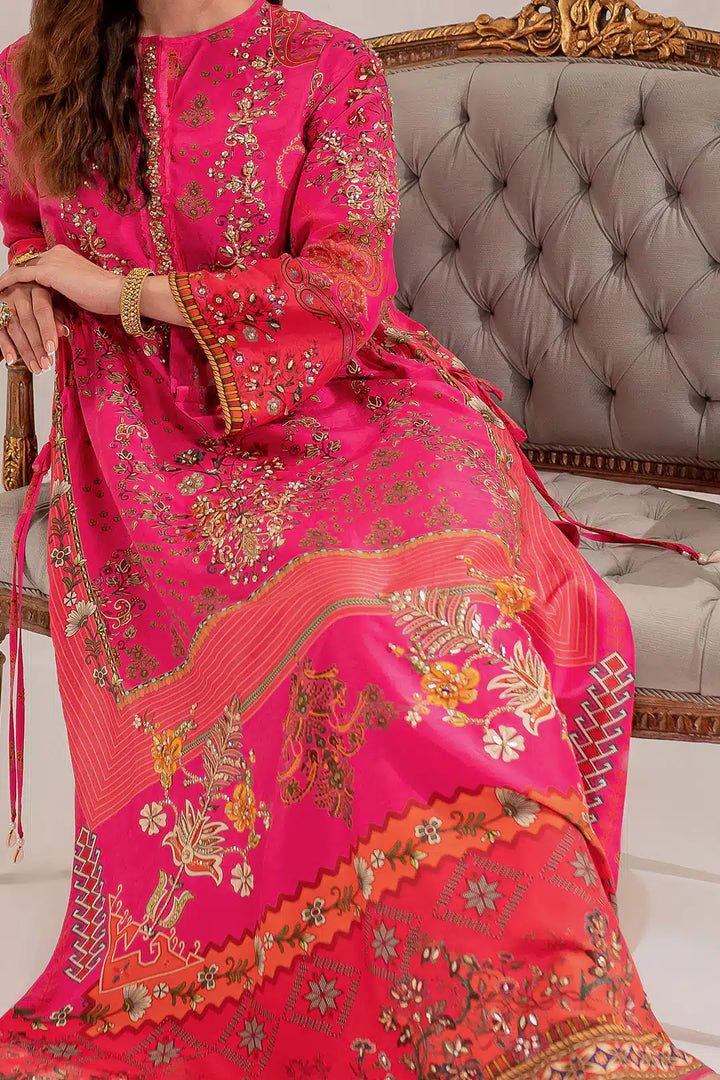 Ammara Khan | Kaftans 23 | CLASSIC SPRING KAFTAN (D-16) - Hoorain Designer Wear - Pakistani Ladies Branded Stitched Clothes in United Kingdom, United states, CA and Australia