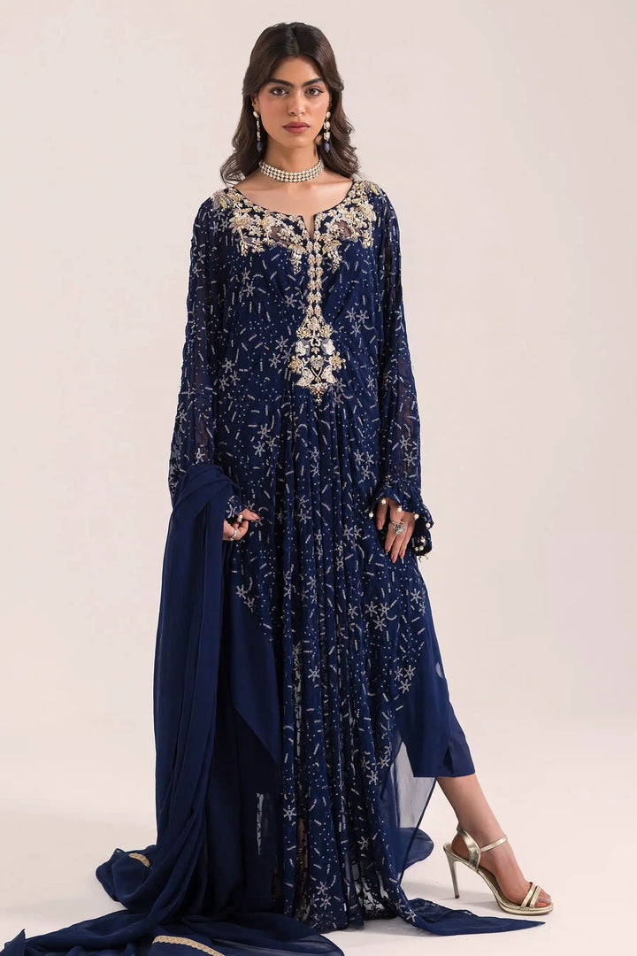 Ammara Khan | Kaftans 23 | KAFTAN GLAMOUR (D-08) - Hoorain Designer Wear - Pakistani Ladies Branded Stitched Clothes in United Kingdom, United states, CA and Australia