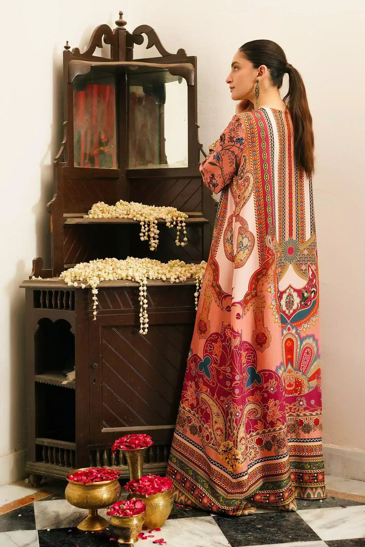 Ammara Khan | Kaftans 23 | EASTERN MAJESTY KAFTAN (D-01) - Hoorain Designer Wear - Pakistani Ladies Branded Stitched Clothes in United Kingdom, United states, CA and Australia