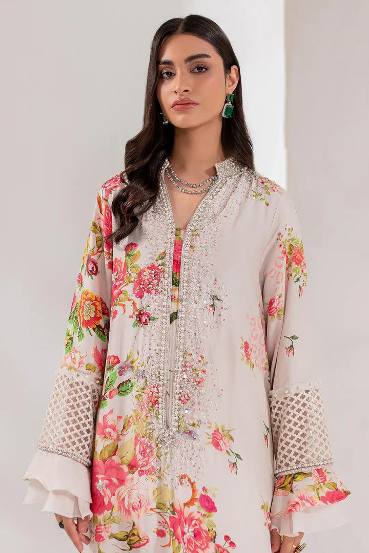 Ammara Khan | Kaftans 23 | SHIMMERING MULTI KAFTAN (D-19) - Hoorain Designer Wear - Pakistani Ladies Branded Stitched Clothes in United Kingdom, United states, CA and Australia