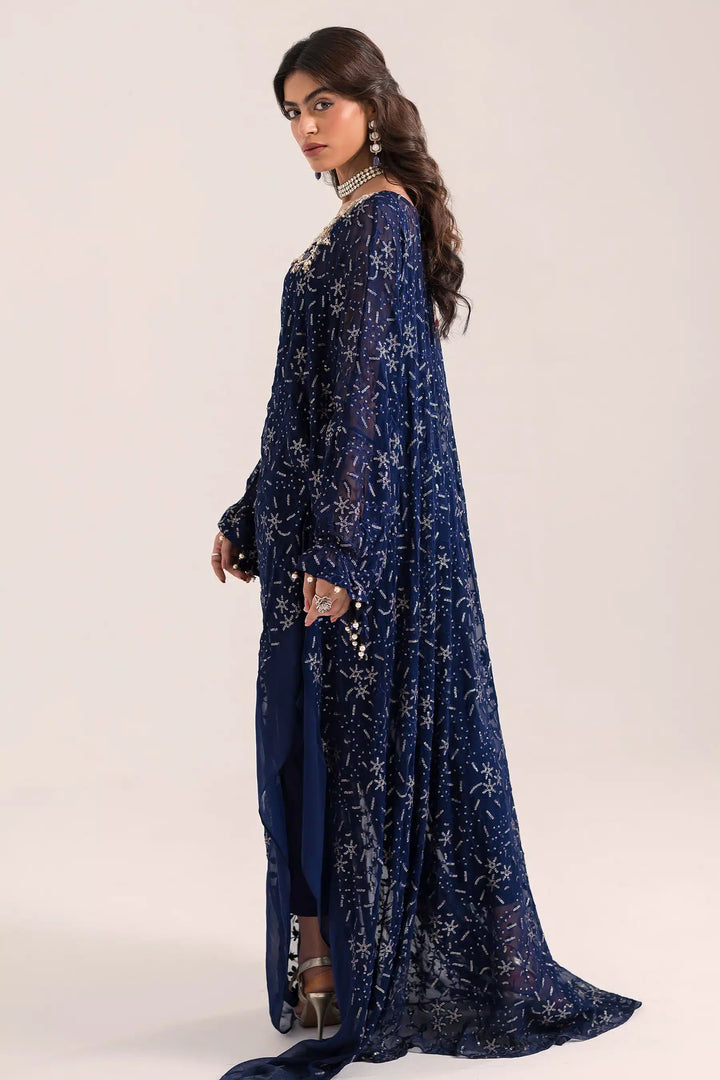 Ammara Khan | Kaftans 23 | KAFTAN GLAMOUR (D-08) - Hoorain Designer Wear - Pakistani Ladies Branded Stitched Clothes in United Kingdom, United states, CA and Australia