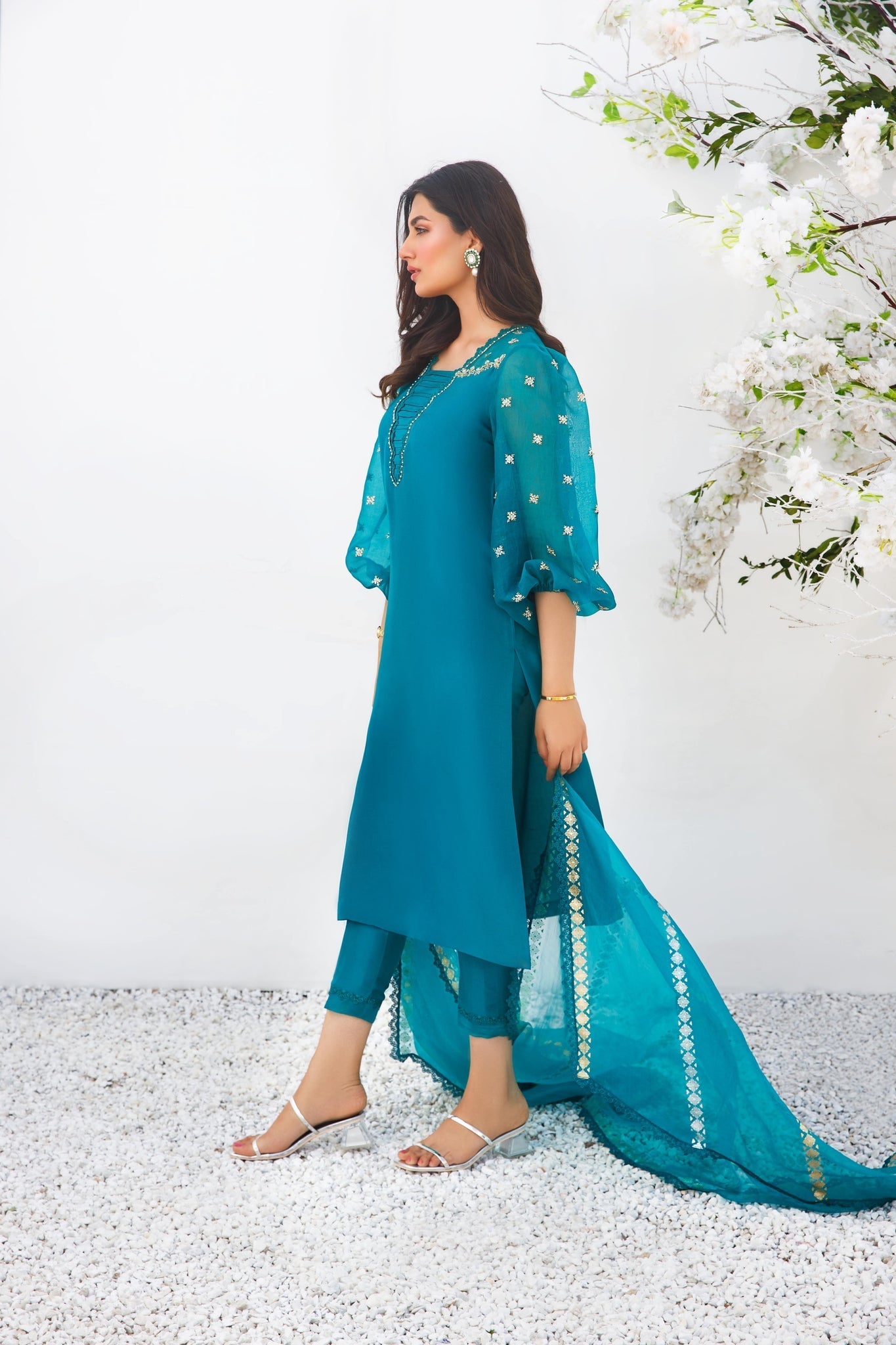 Anam Akhlaq | Festive Collection | D - 15 - Pakistani Clothes - Hoorain Designer Wear