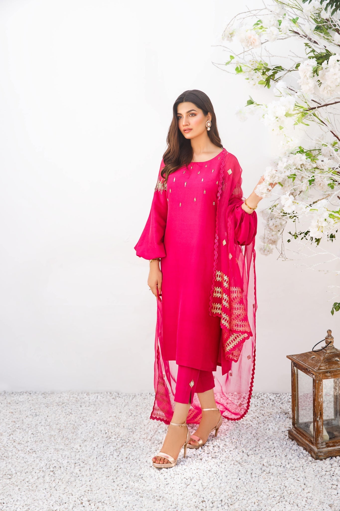 Anam Akhlaq | Festive Collection | D - 16 - Pakistani Clothes - Hoorain Designer Wear