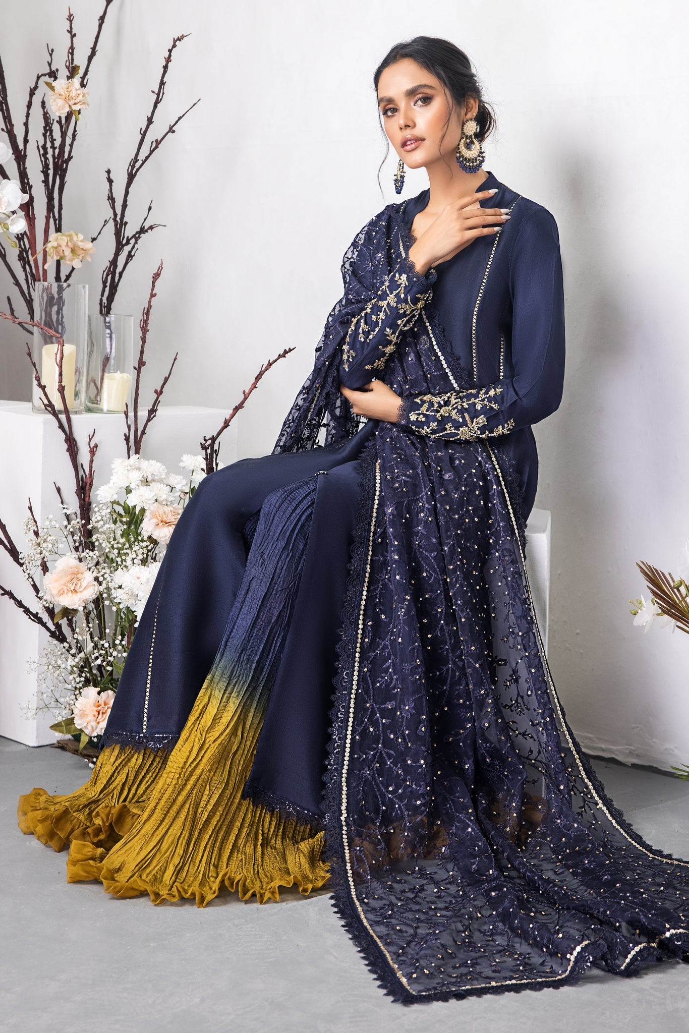 Anam Akhlaq | Festive Collection | D - 29 - Pakistani Clothes - Hoorain Designer Wear