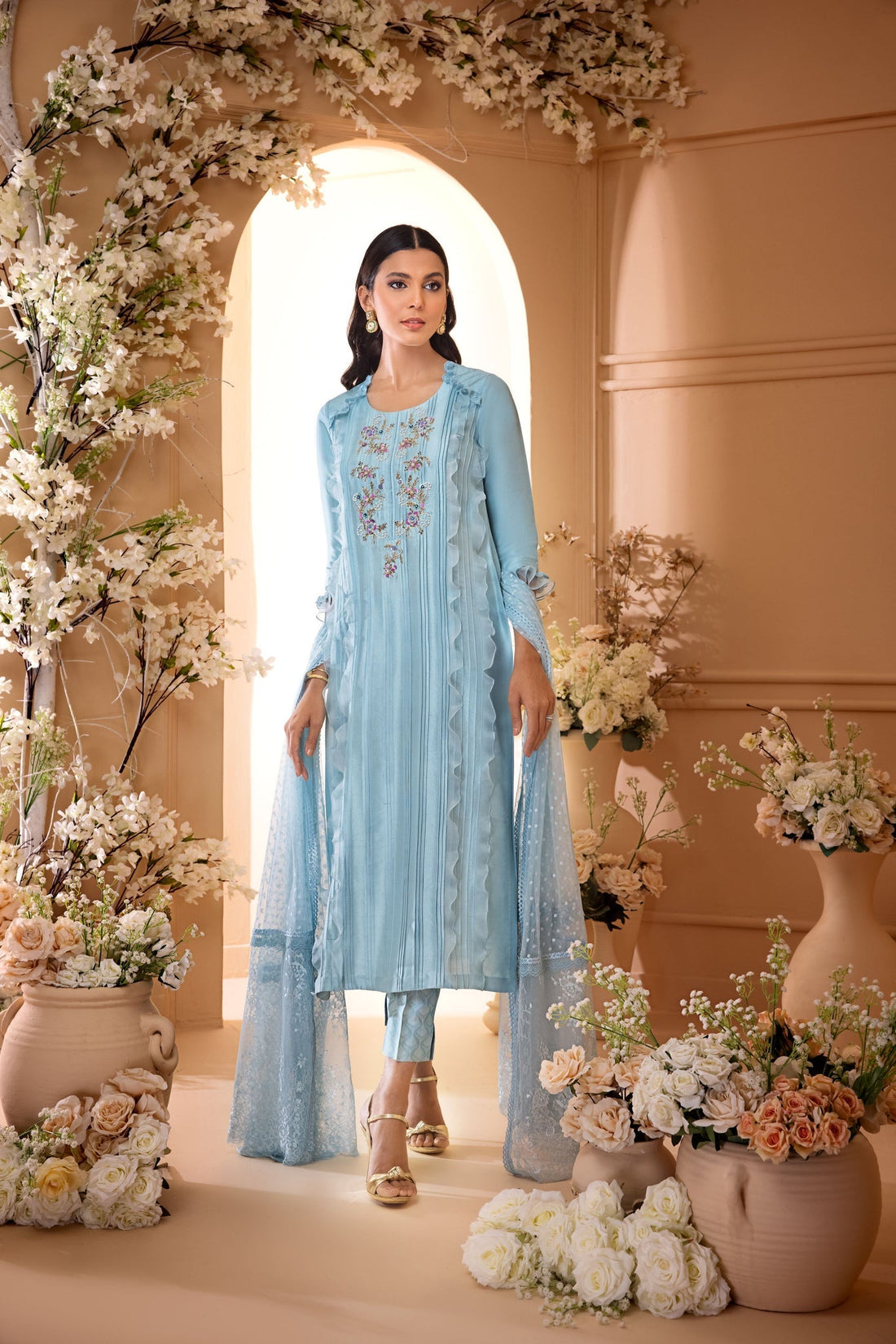 Anam Akhlaq | Festive Collection | D - 32 - Pakistani Clothes - Hoorain Designer Wear