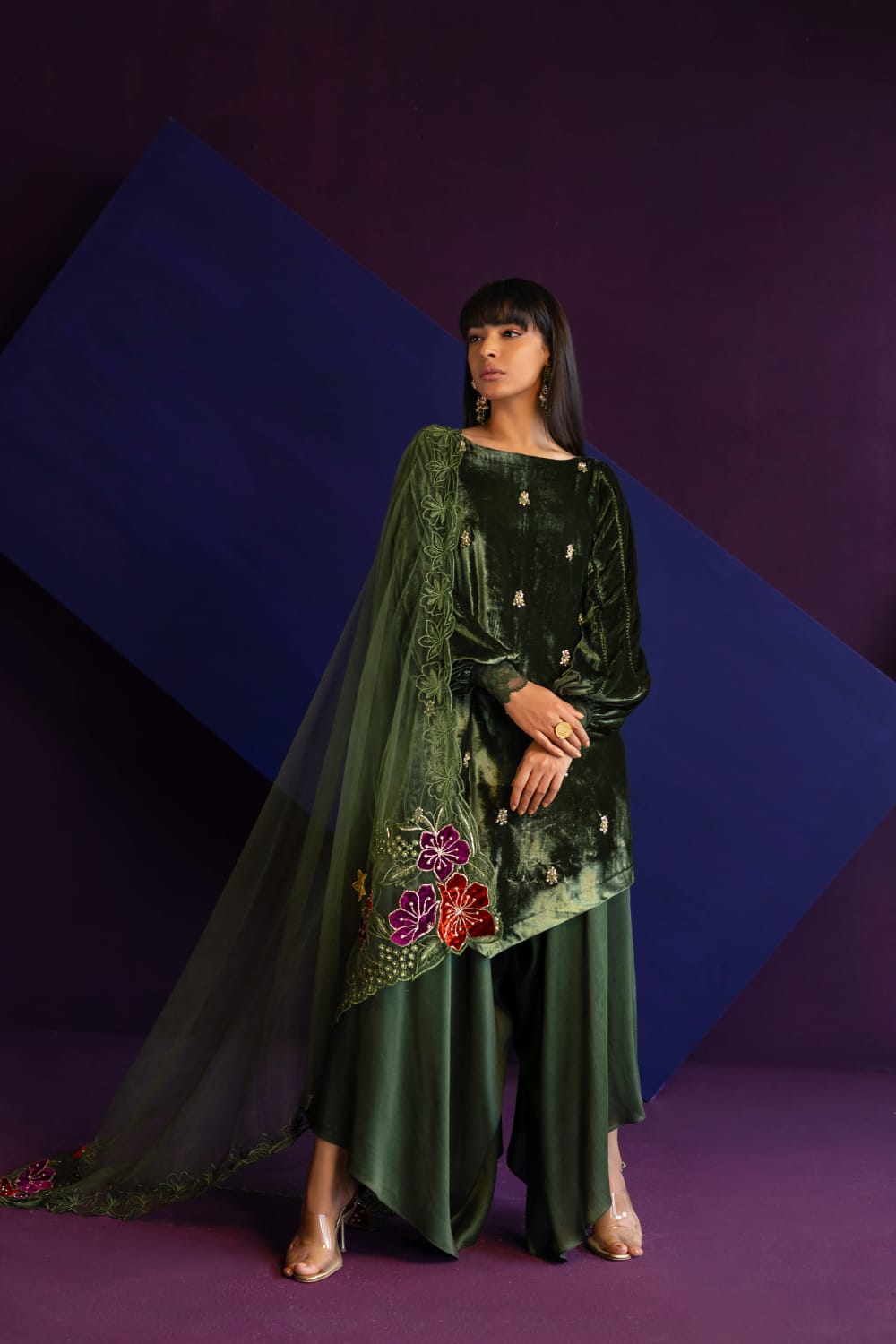 Anam Akhlaq | Festive Collection | D - 40 - Pakistani Clothes - Hoorain Designer Wear