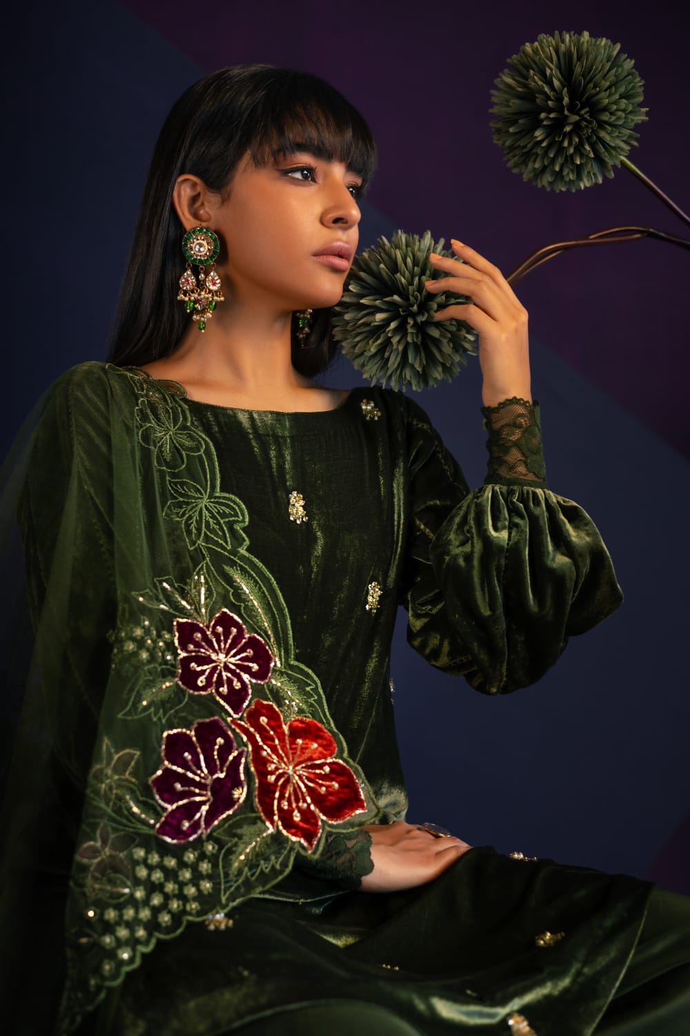 Anam Akhlaq | Festive Collection | D - 40 - Pakistani Clothes - Hoorain Designer Wear