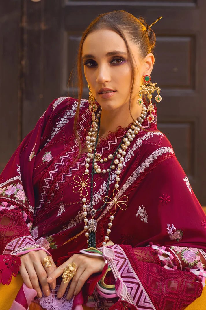 Annus Abrar | Neroli Luxury Lawn | Melia - Pakistani Clothes - Hoorain Designer Wear