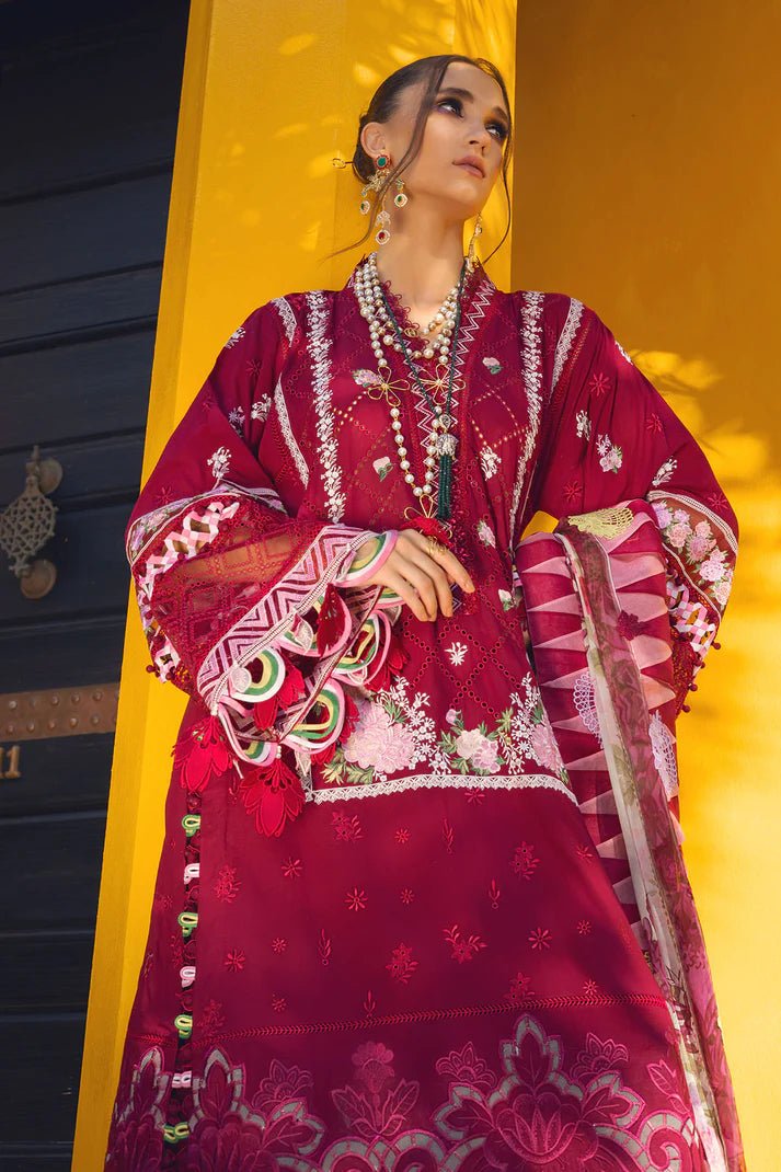 Annus Abrar | Neroli Luxury Lawn | Melia - Pakistani Clothes - Hoorain Designer Wear