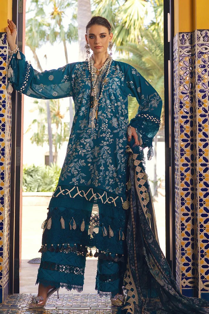 Annus Abrar | Neroli Luxury Lawn | Riba - Pakistani Clothes - Hoorain Designer Wear