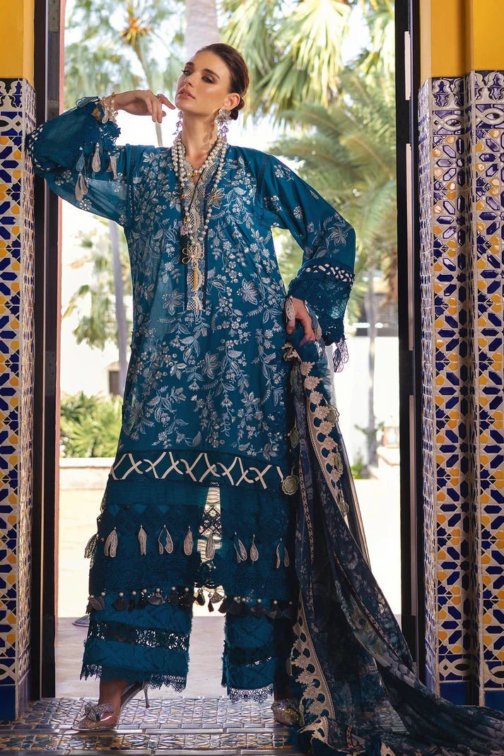 Annus Abrar | Neroli Luxury Lawn | Riba - Pakistani Clothes - Hoorain Designer Wear