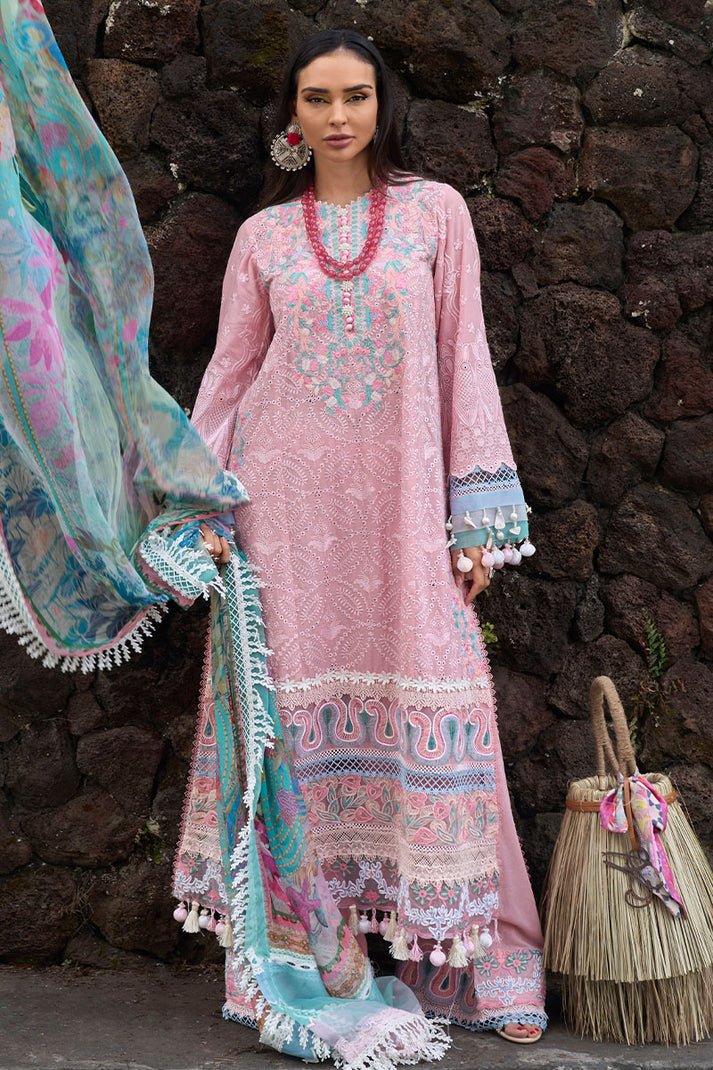 Ansab Jahangir | Zoha Lawn 24 | Peony - Pakistani Clothes - Hoorain Designer Wear