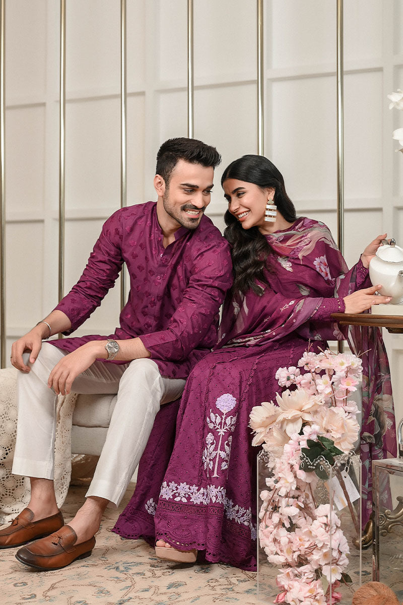 Pakistani Menswear | Ansab Jahangir | PURPLE PASSION - Pakistani Clothes for women, in United Kingdom and United States