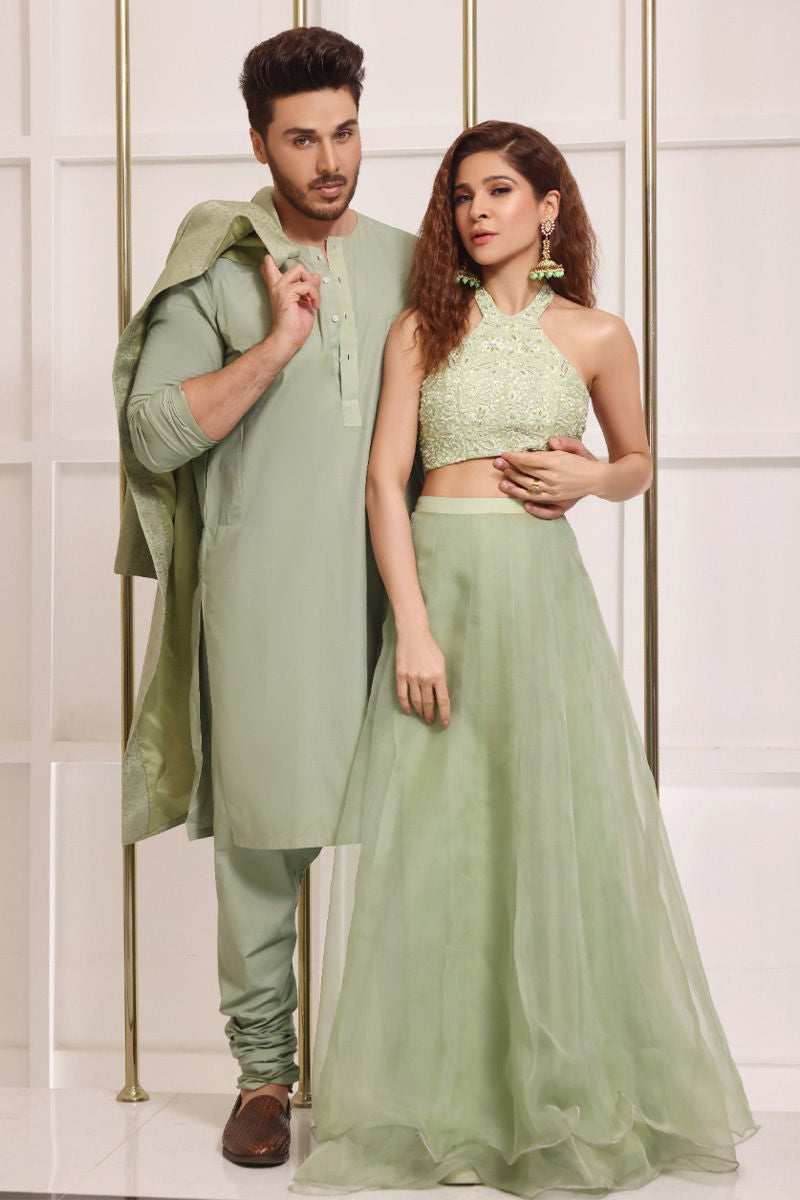 Pakistani Menswear | Ansab Jahangir | MINT AURA - Pakistani Clothes for women, in United Kingdom and United States