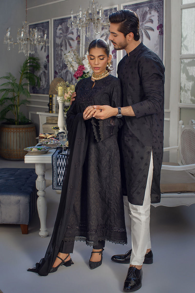 Pakistani Menswear | Ansab Jahangir | CHARCOAL CHARM - Pakistani Clothes for women, in United Kingdom and United States