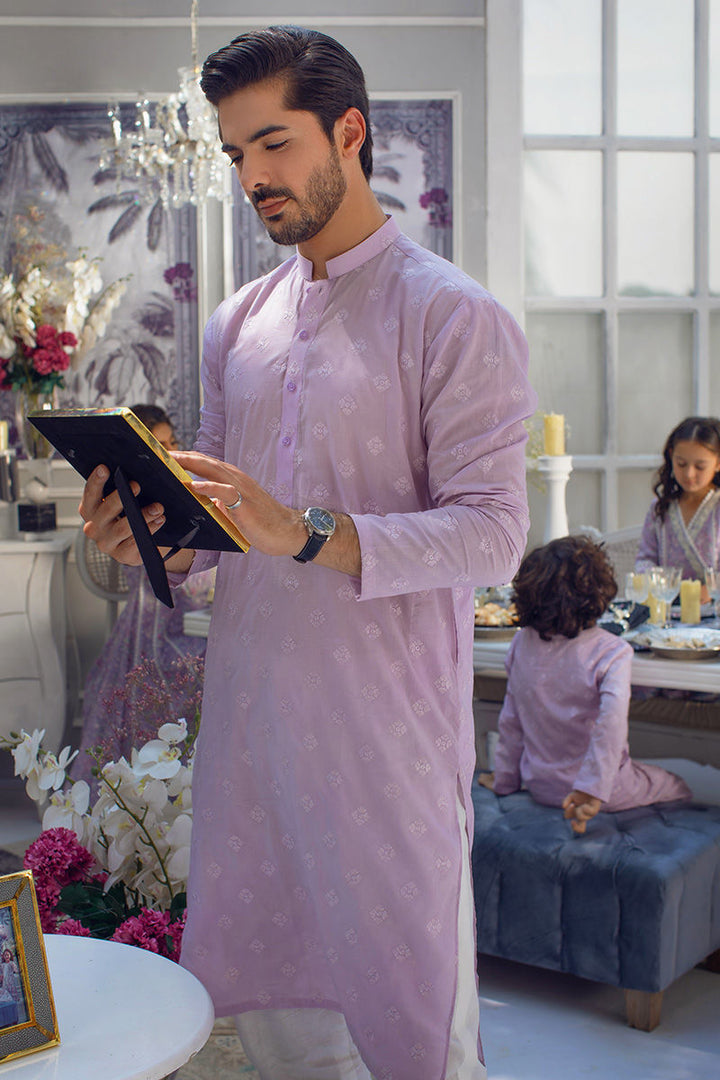 Pakistani Menswear | Ansab Jahangir | ORCHID OASIS - Hoorain Designer Wear - Pakistani Ladies Branded Stitched Clothes in United Kingdom, United states, CA and Australia