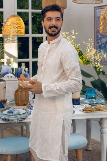 Pakistani Menswear | Ansab Jahangir | WHITE SYMPHONY - Pakistani Clothes for women, in United Kingdom and United States