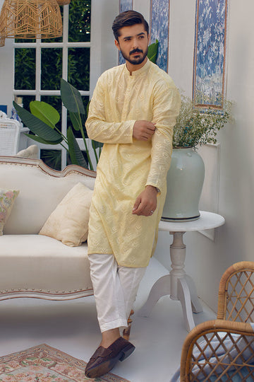 Pakistani Menswear | Ansab Jahangir | BUTTERCREAM BLISS - Pakistani Clothes for women, in United Kingdom and United States
