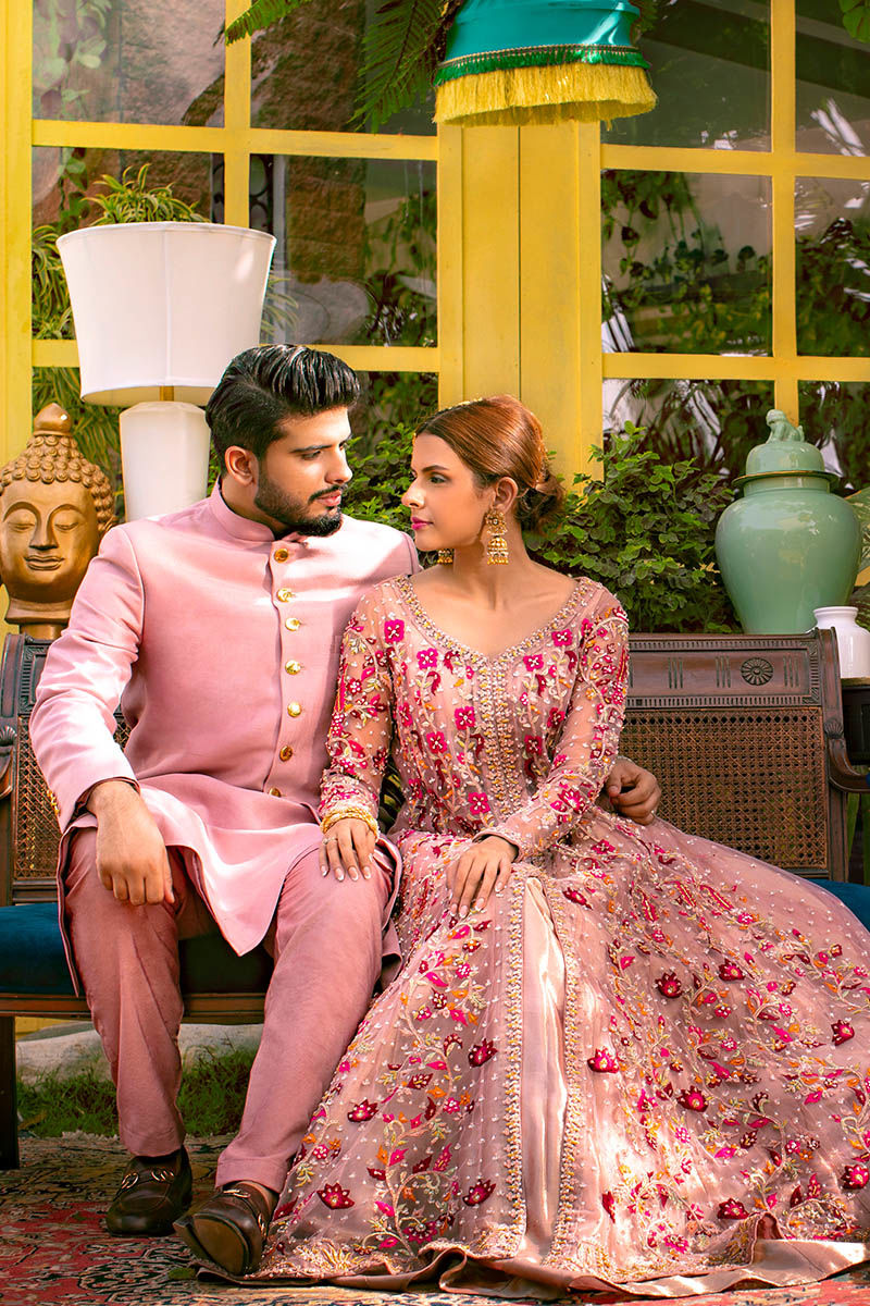 Pakistani Menswear | Ansab Jahangir | PINK NOSTALGIA - Pakistani Clothes for women, in United Kingdom and United States