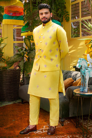 Pakistani Menswear | Ansab Jahangir | YELLOW RENDEZVOUS - Pakistani Clothes for women, in United Kingdom and United States