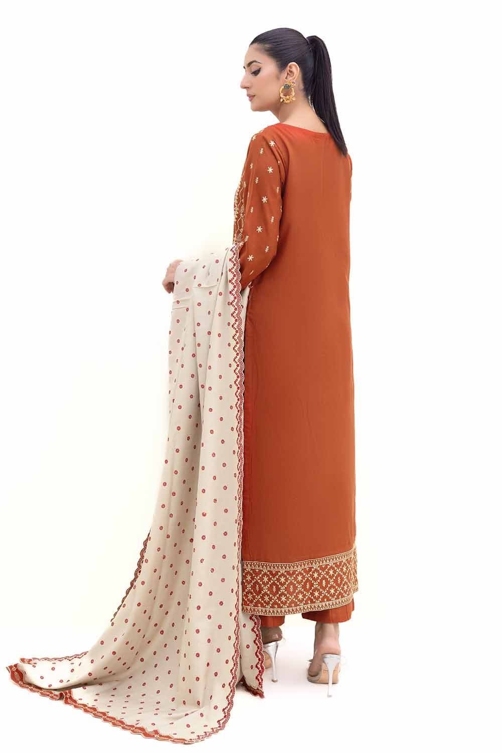 Gul Ahmed | Winter Collection 24 | Acrylic Dupatta AP-42011