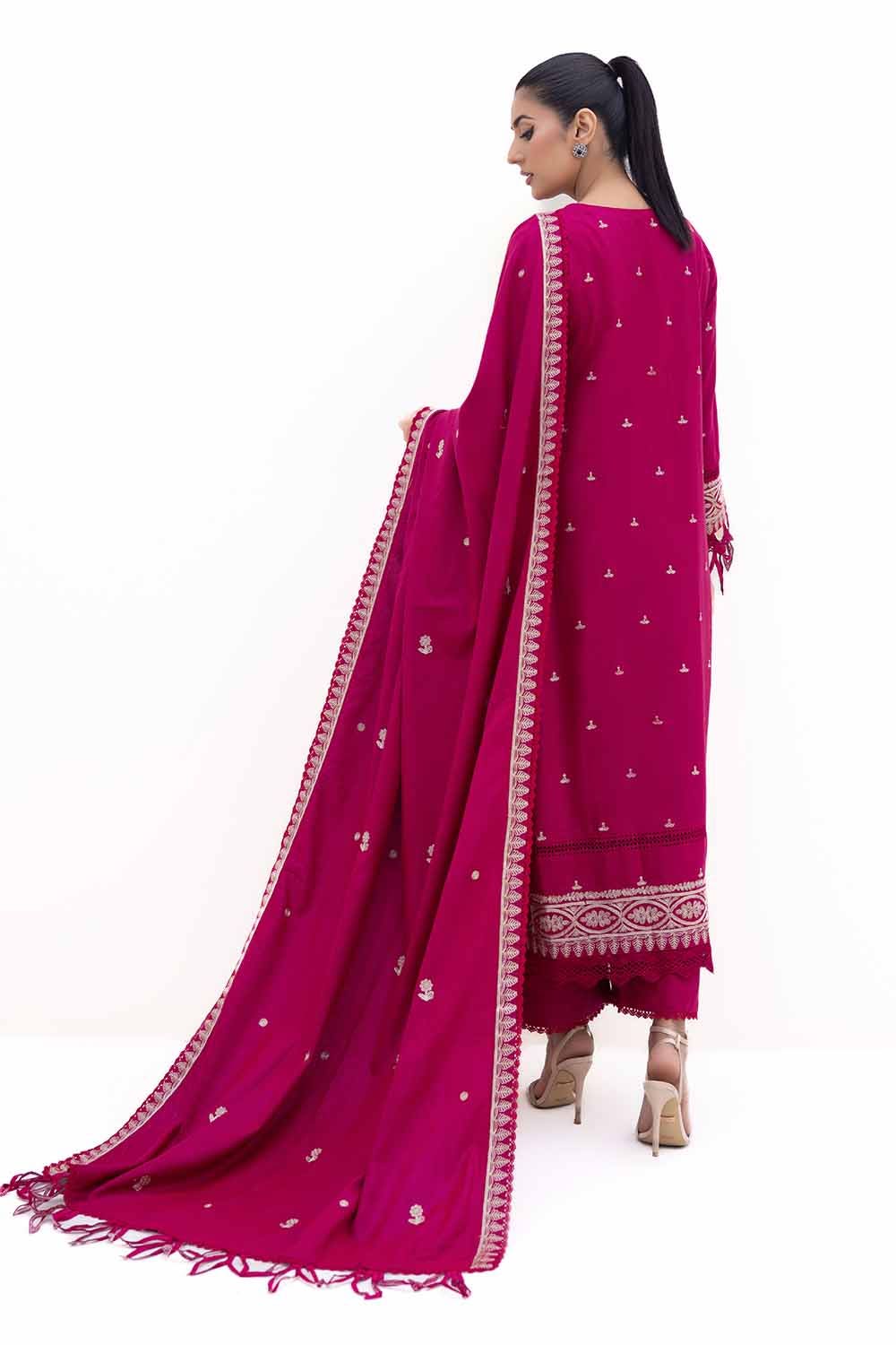 Gul Ahmed | Winter Collection 24 | Acrylic Dupatta AP-42014