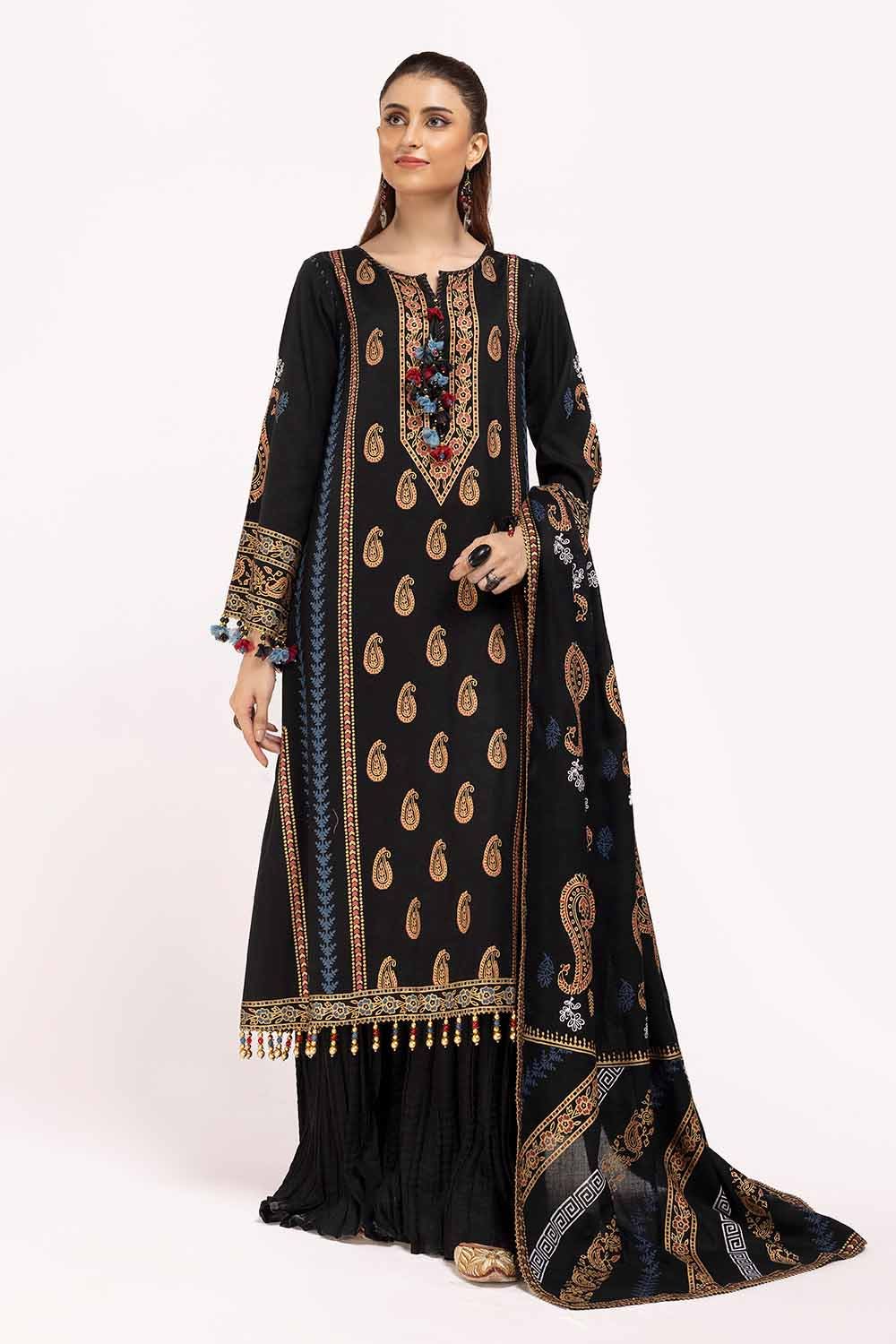 Gul Ahmed | Winter Collection 24 | Acrylic Dupatta AP-42040