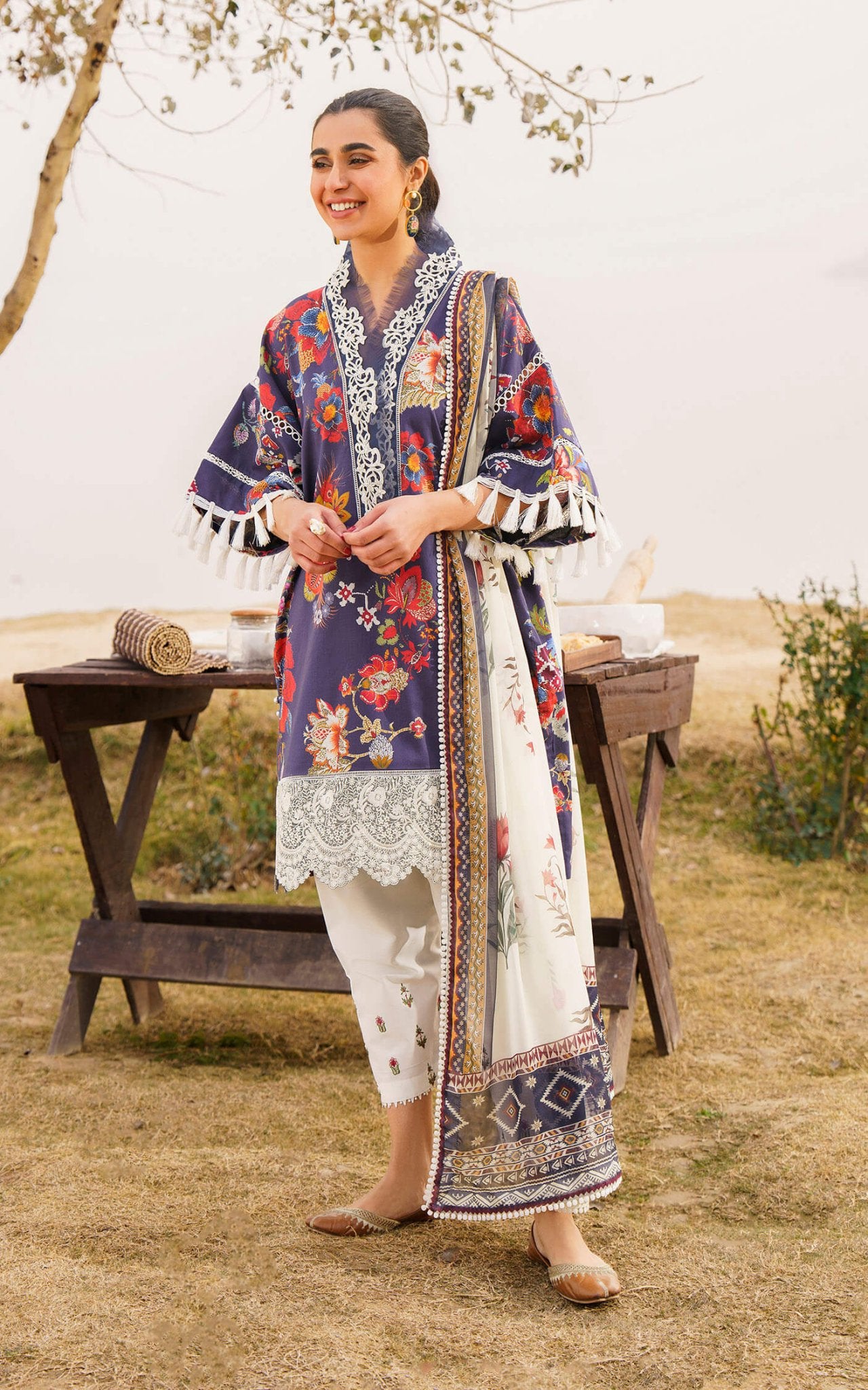 Asifa and Nabeel | Meraki Summer 24 | ALORA - U141M003 - Pakistani Clothes - Hoorain Designer Wear