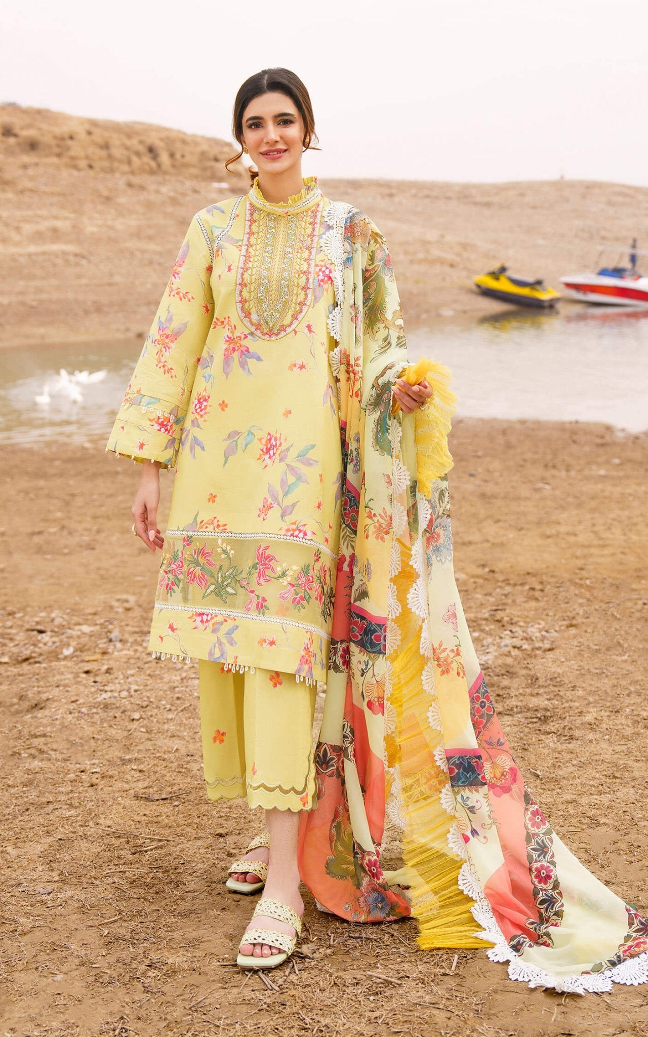 Asifa and Nabeel | Meraki Summer 24 | ORCHID - U141M007 - Pakistani Clothes - Hoorain Designer Wear